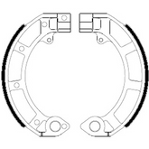 Ganasce Freno FERODO ECO FSB874A Posteriore per PIAGGIO VESPA GS 160 160 1962 - 1964